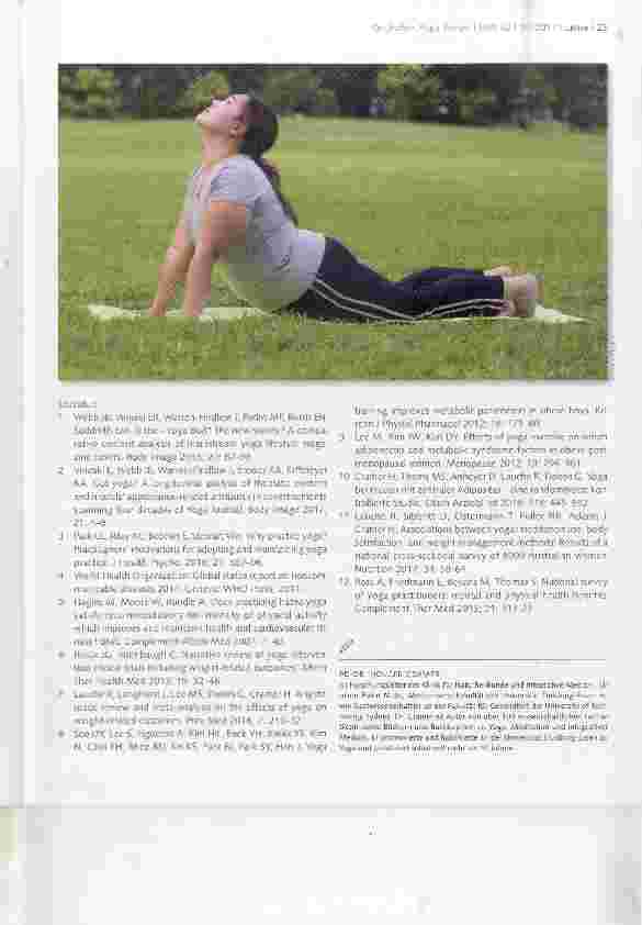 Vorschauseite 4: DIE WISSENSCHAFT DES YOGA, TEIL 5 Mehr als nur Sport? Yoga zur Gewichtsreduktion
