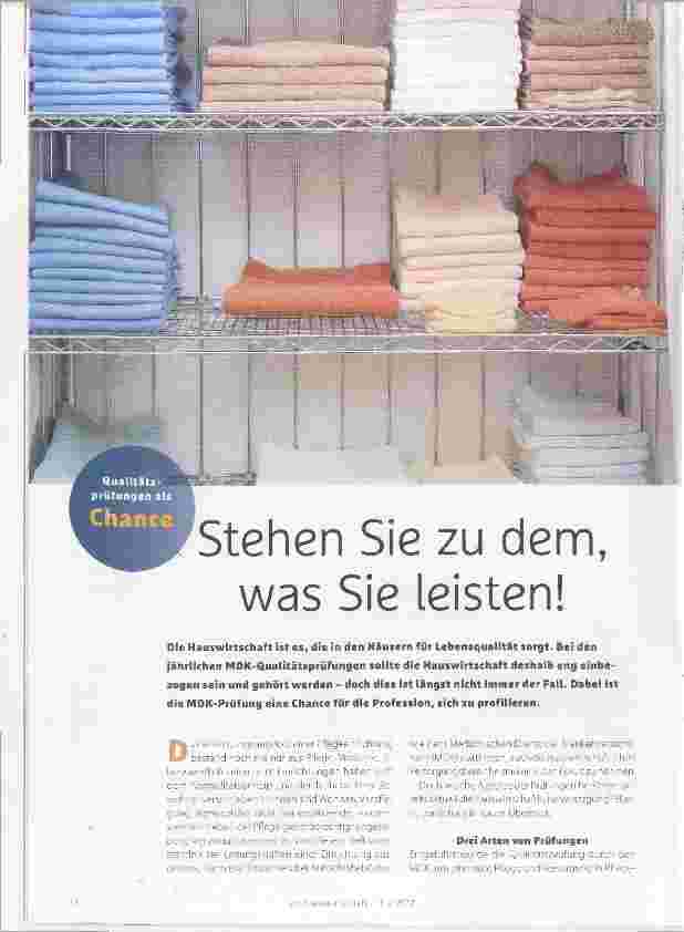 Vorschauseite 1: Stehen Sie zu dem, was Sie leisten!