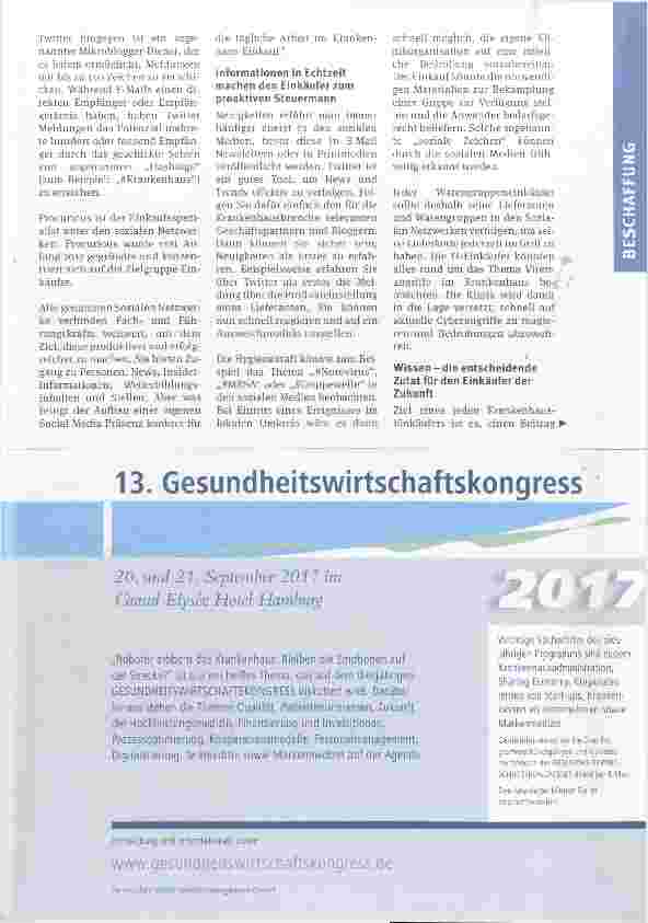 Vorschauseite 2: Einkauf der Zukunft Wie Soziale Netzwerke den Krankenhaus-Einkauf optimieren können