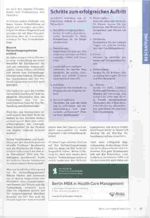 Vorschauseite 4: Einkauf der Zukunft Wie Soziale Netzwerke den Krankenhaus-Einkauf optimieren können