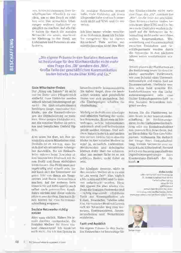 Vorschauseite 5: Einkauf der Zukunft Wie Soziale Netzwerke den Krankenhaus-Einkauf optimieren können