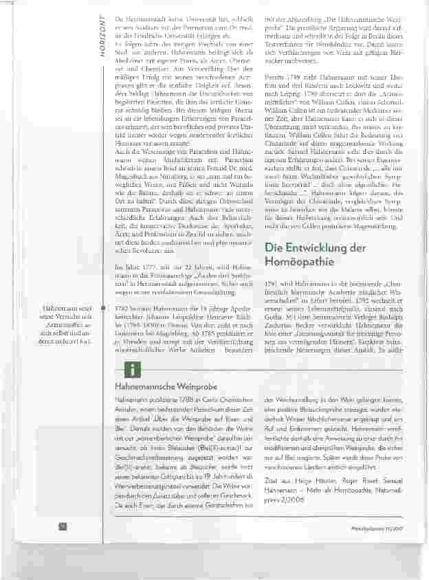 Vorschauseite 2: Samuel Hahnemann