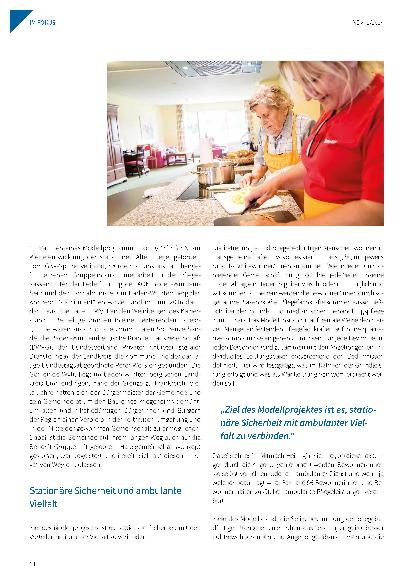Vorschauseite 2: Ein „Mitmach-Pflegeheim“, wie es sich Bewohner und Angehörige wünschen.