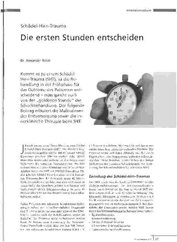 Vorschauseite 1: Die ersten Stunden entscheiden