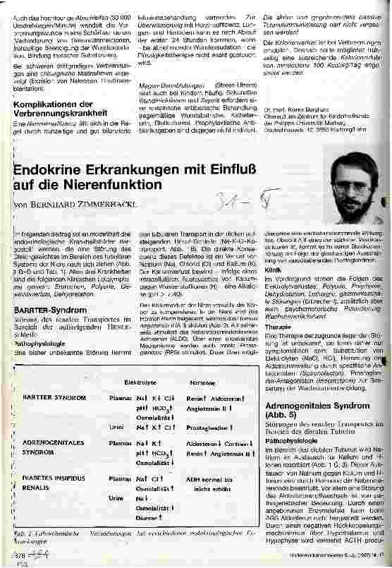 Vorschauseite 1: Endokrine Erkrankungen mit Einfluß auf die Nierenfunktion