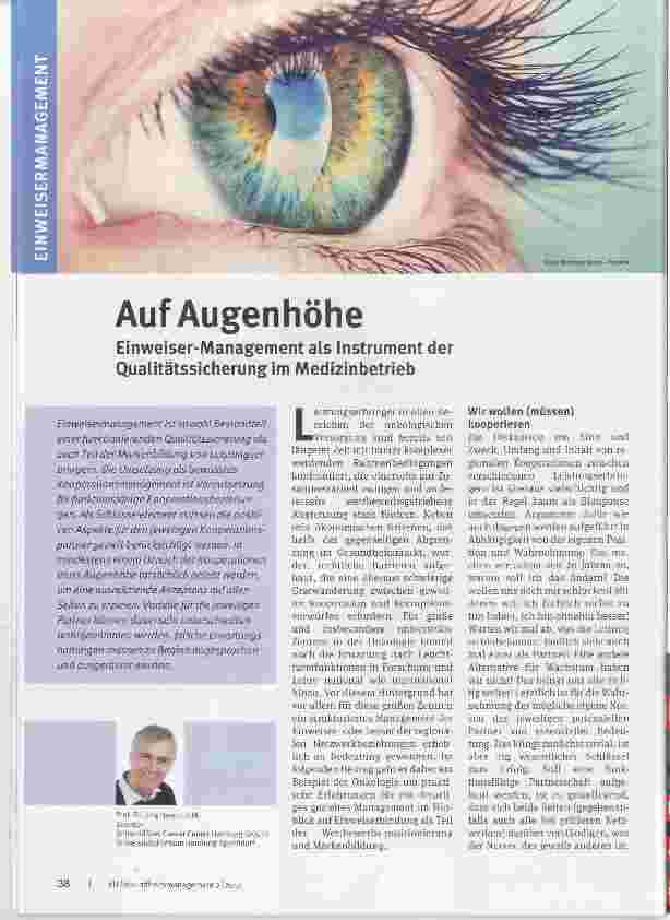 Vorschauseite 1: Auf Augenhöhe