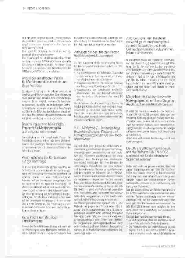 Vorschauseite 3: Die neue Fassung der MPBetreib V