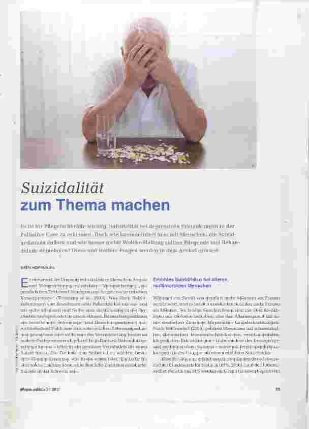 Vorschauseite 1: Suizidalität zum Thema machen