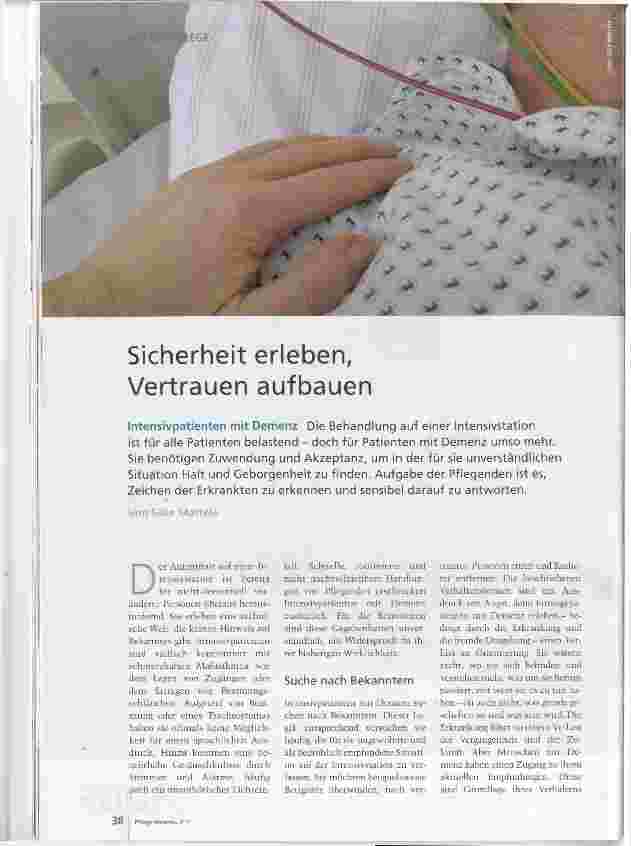 Vorschauseite 1: Sicherheit erleben, Vertrauen aufbauen