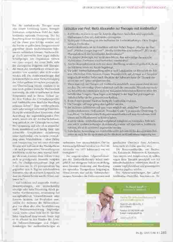 Vorschauseite 6: Gestaltwandel mikrobieller Infektionskrankheiten in Schattenzeiten der Antibiotikaanwendung Ein historischer Rückblick