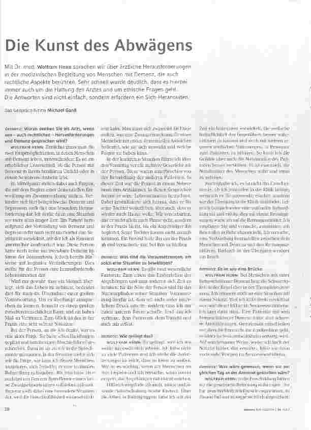 Vorschauseite 1: Die Kunst des Abwägens