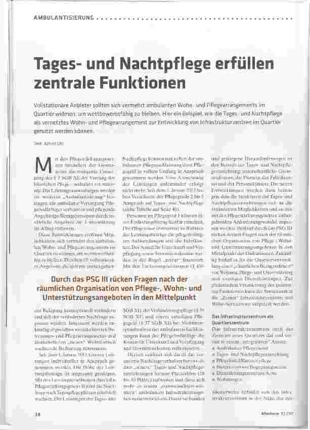 Vorschauseite 1: Tagesund Nachtpflege erfüllen zentrale Funktionen