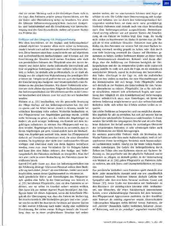 Vorschauseite 6: Erfahrungen und Probleme bei der Umsetzung der Sedierungsleitlinien der DGAI