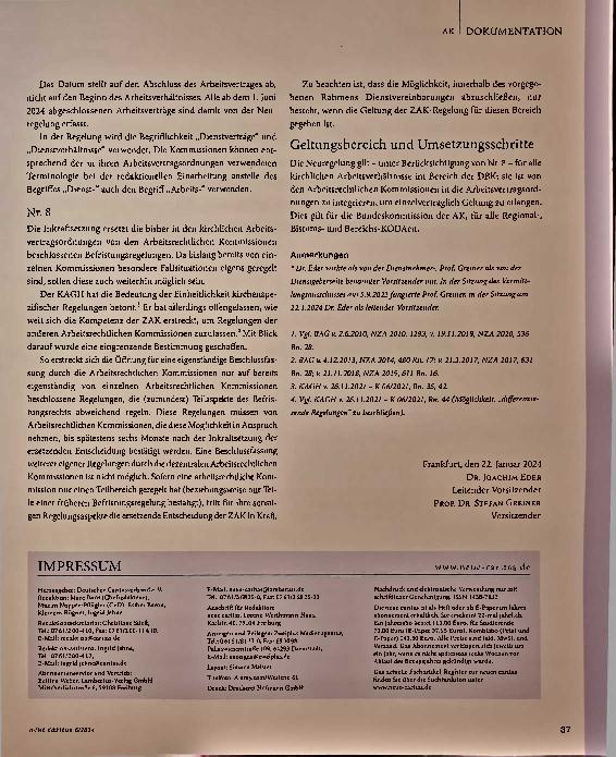 Vorschauseite 5: Erläuterungen zur ersetzenden Entscheidung des Vermittlungsausschusses der ZAK zur Befristungsregelung