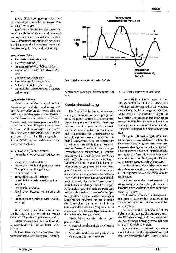 Vorschauseite 4: Intraaortale Ballonpumpe (IABP) Pflege eines Patienten mit IABP-Therapie