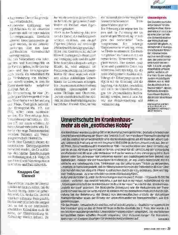 Vorschauseite 2: Erstellung einer Ökobilanz für ein Krankenhaus 2. Teil