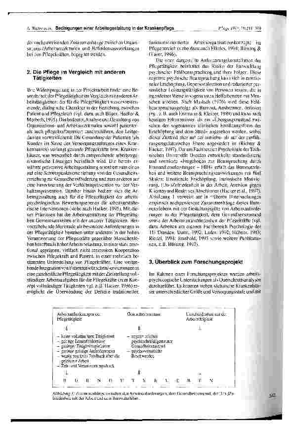 Vorschauseite 2: Bedingungen einer beanspruchs-optimalen und patientenzentrierten Arbeitsgestaltung in der stationären Krankenpflege