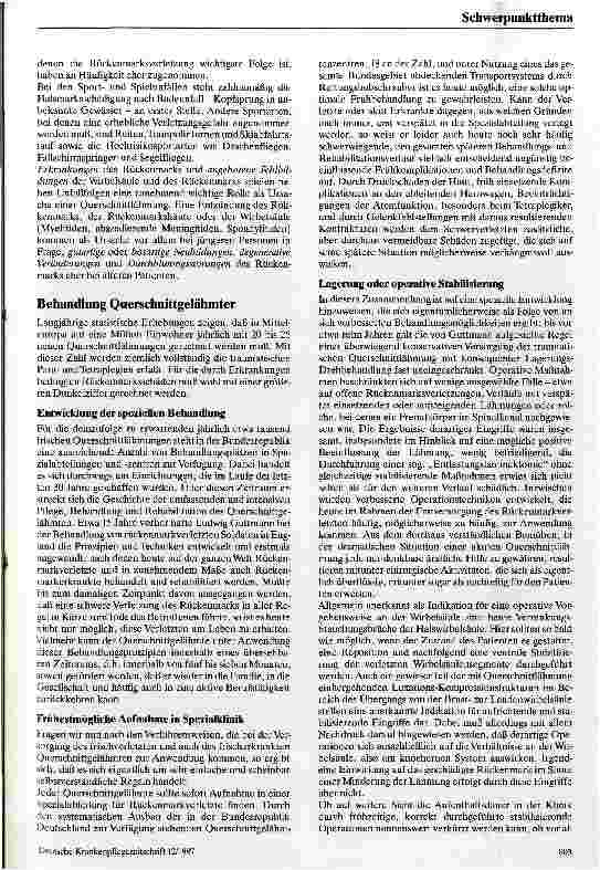 Vorschauseite 2: Die Behandlung und Rehabilitation Querschnittgelähmter
