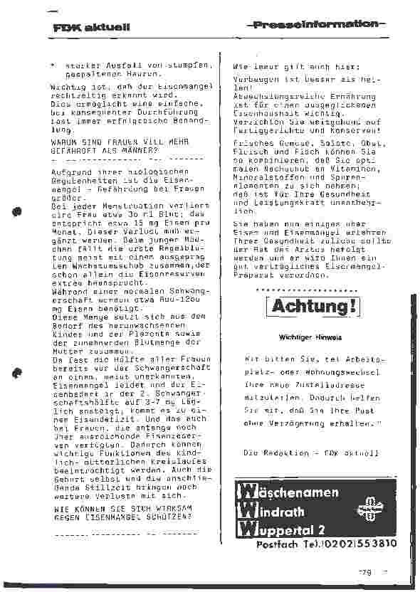 Vorschauseite 2: Eisenmangel