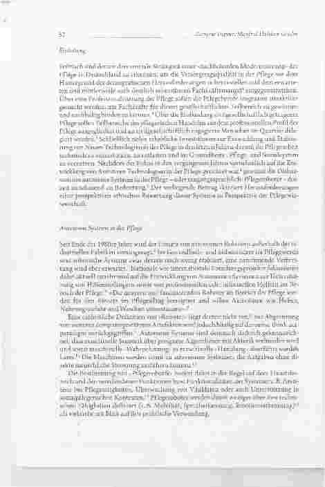 Vorschauseite 2: Robotik in der Pflege Eckpunkte für eine prospektive ethische Bewertung in der Langzeitpflege