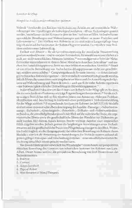 Vorschauseite 3: Robotik in der Pflege Eckpunkte für eine prospektive ethische Bewertung in der Langzeitpflege