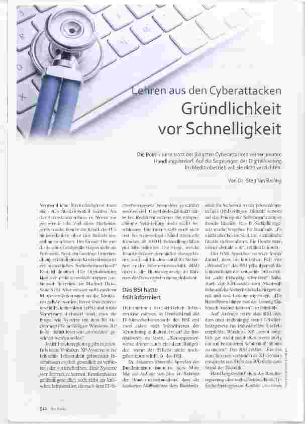 Vorschauseite 1: Gründlichkeit vor Schnelligkeit