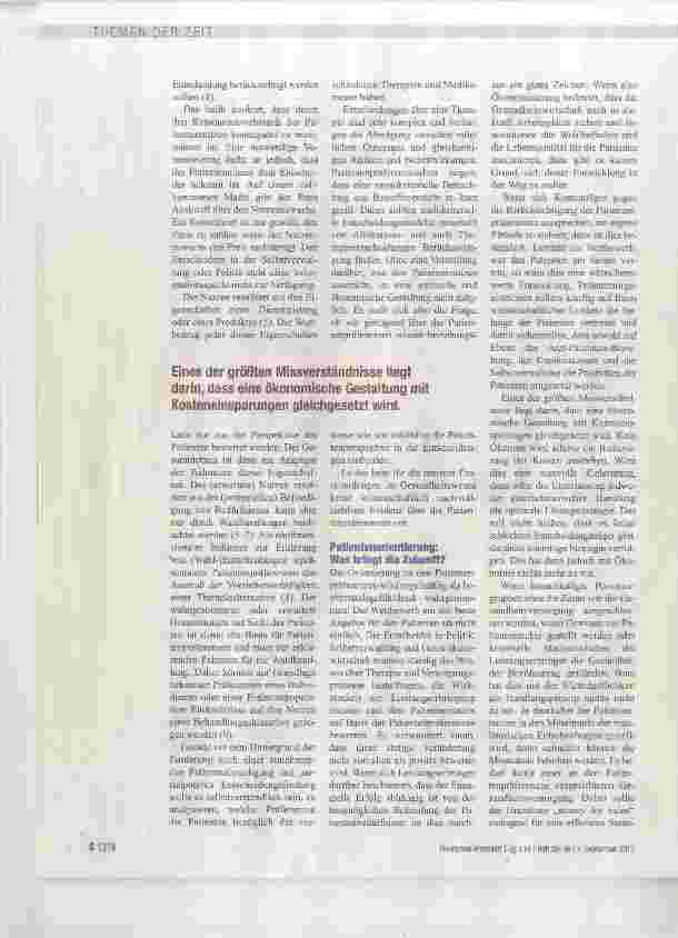 Vorschauseite 3: Ohne Patientenpräferenzen kein sinnvoller Wettbewerb