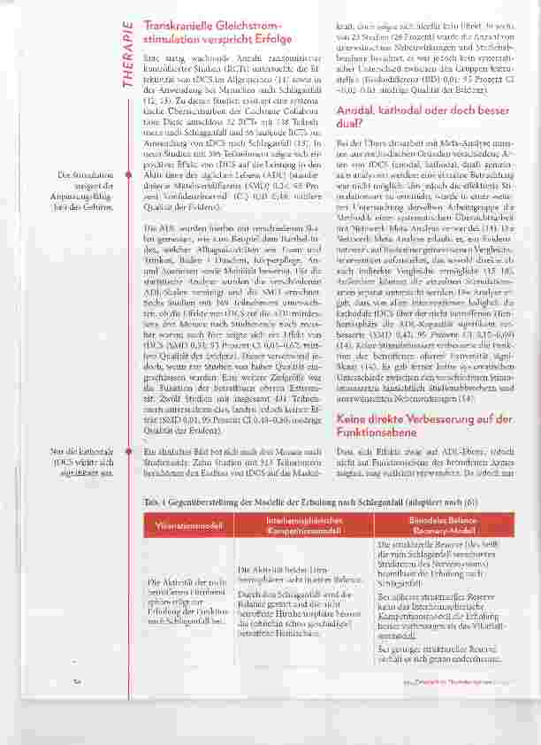 Vorschauseite 2: Steht die Schlaganfall-Reha unter Strom?