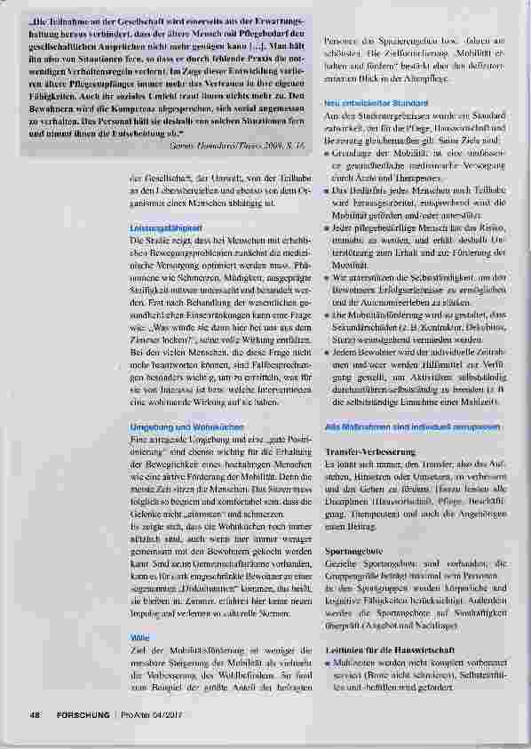 Vorschauseite 3: Mobilitätsförderung in der geriatrischen Langzeitpflege
