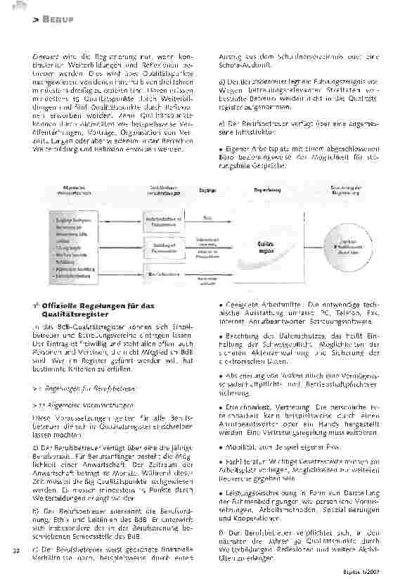 Vorschauseite 3: Vom Berufsregister zum Qualitätsregister