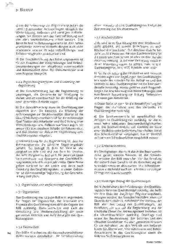 Vorschauseite 5: Vom Berufsregister zum Qualitätsregister