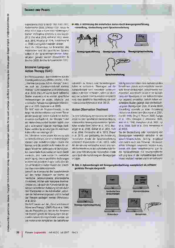 Vorschauseite 3: Interaktion des sprachlichen und des motorischen Systems