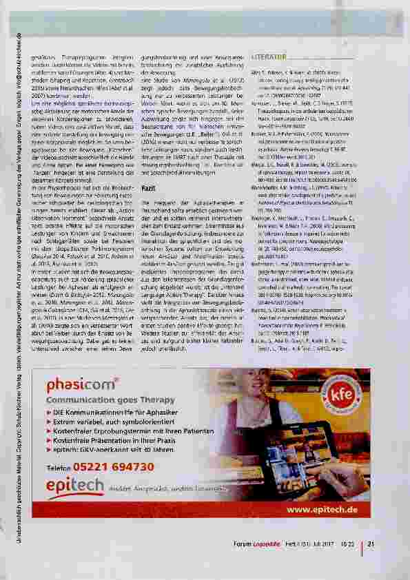 Vorschauseite 4: Interaktion des sprachlichen und des motorischen Systems