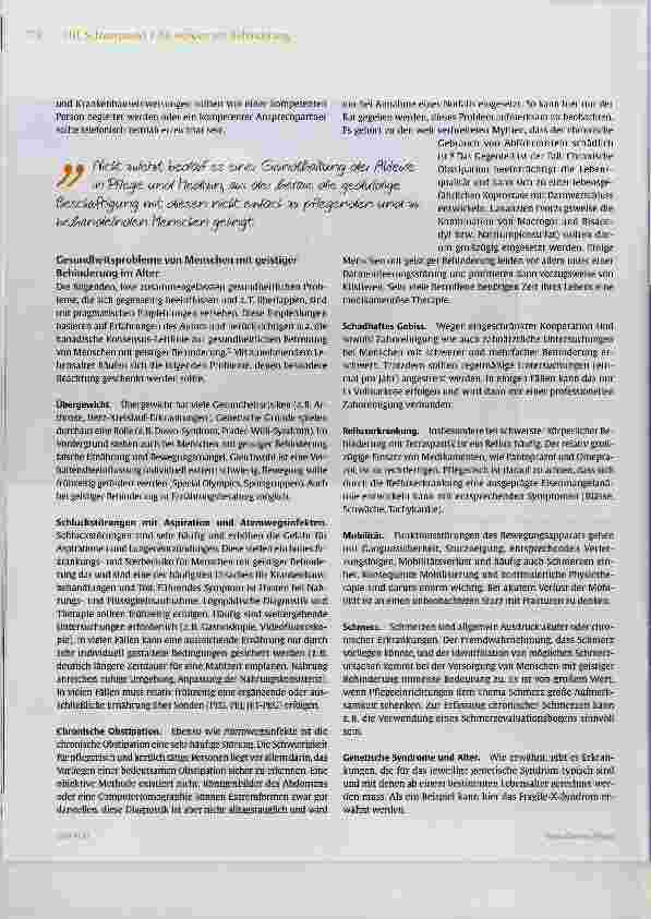 Vorschauseite 5: Alter und geistige Behinderung was sollten Pflegekräfte wissen?