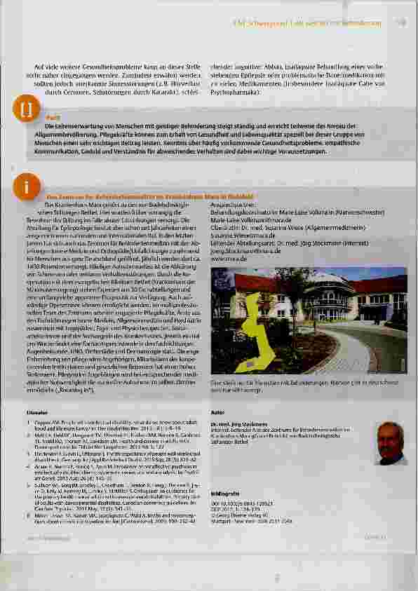 Vorschauseite 6: Alter und geistige Behinderung was sollten Pflegekräfte wissen?