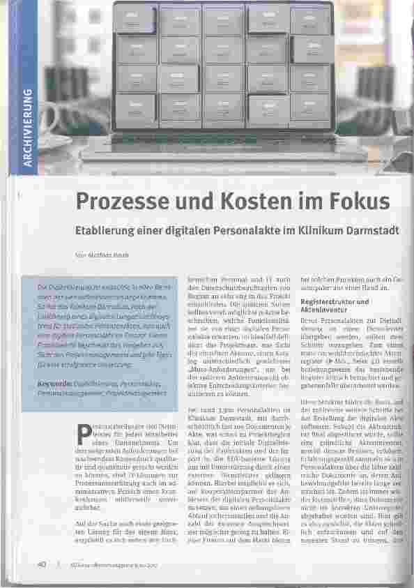 Vorschauseite 1: Prozesse und Kosten im Fokus