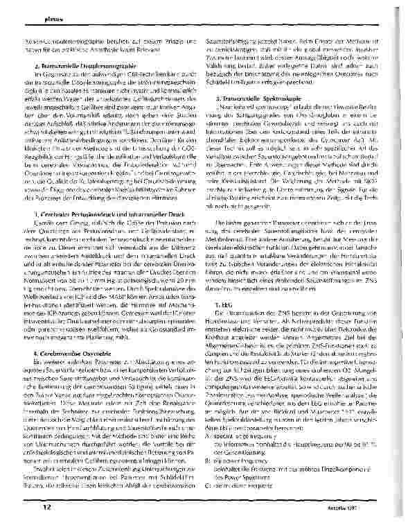 Vorschauseite 2: Monitoring der Hirnfunktion - Möglichkeiten und Grenzen