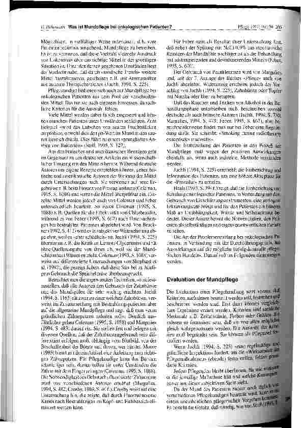 Vorschauseite 6: Was ist Mundpflege bei onkologischen Patienten?