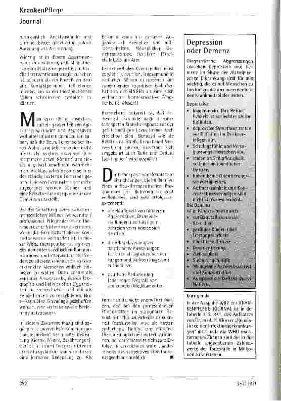 Vorschauseite 2: Milieutherapie - ein erfolgreicher erfolgversprechender Ansatz