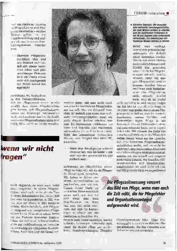 Vorschauseite 2: Wir produzieren Pflegebedürftige, wenn wir nicht nach der Selbstpflege eines Menschen fragen Die KDA-Referentin fordert, Pflegenden mehr Wissen zur Verfügung zu stellen, bewor man…