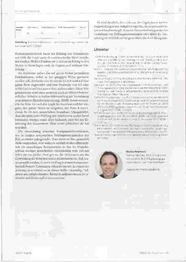 Vorschauseite 3: Die Beurteilung der praktischen Prüfung Transparenz und Objektivität bei der Notenbildung