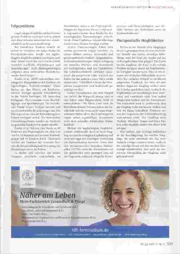 Vorschauseite 4: Therapie und Prävention lagebedingter Kopfdeformitäten im frühen Säuglingsalter