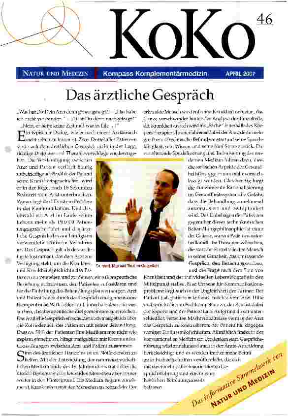 Vorschauseite 1: Das ärztliche Gespräch