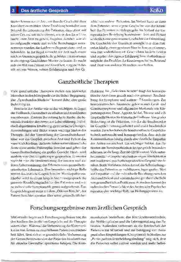 Vorschauseite 3: Das ärztliche Gespräch
