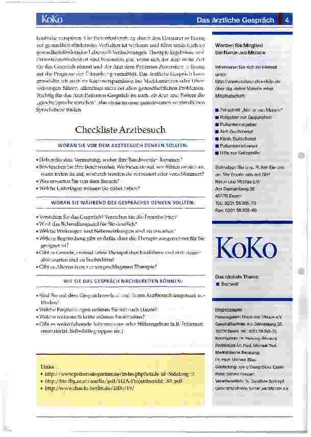 Vorschauseite 4: Das ärztliche Gespräch
