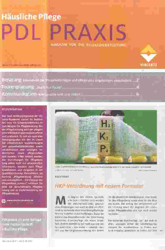Vorschauseite 1: HKP Verordnung mit neuem Formular