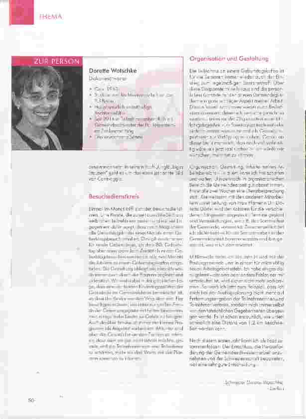 Vorschauseite 3: Gemeindeschwester in der Paulusgemeinde Zehlendorf in Berlin