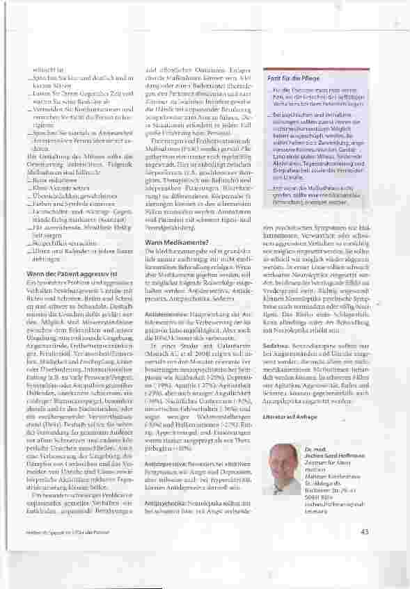 Vorschauseite 3: Verwirrt, unruhig, aggressiv?