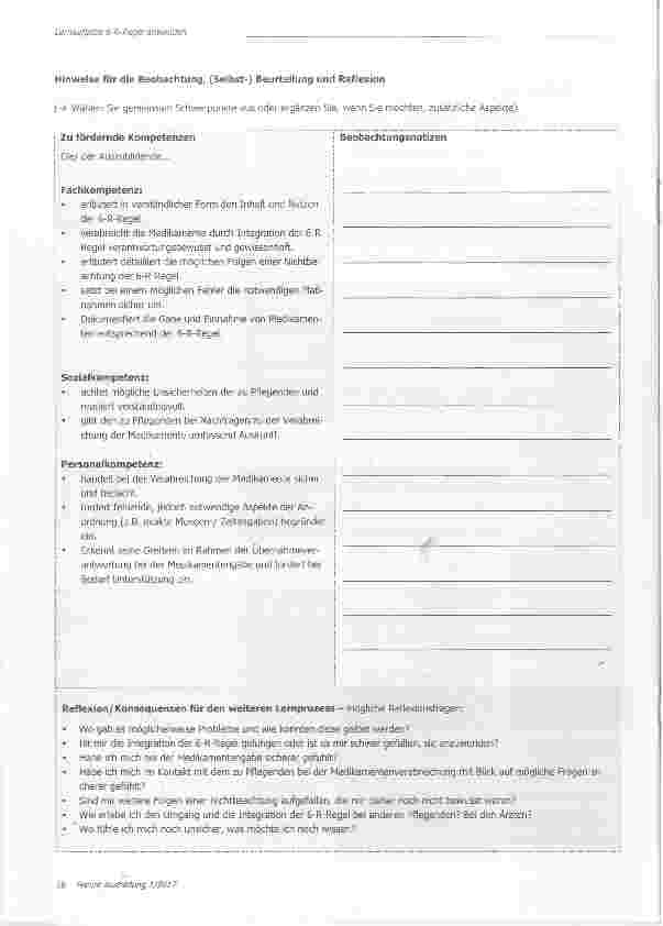 Vorschauseite 3: Lernaufgaben zur Fehlerprävention nutzen mit dem Beispiei: 6-R-Regel anwenden