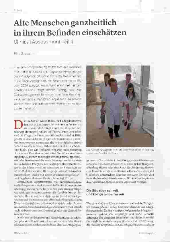 Vorschauseite 1: Alte Menschen ganzheitlich in ihrem Befinden einschätzen Clinical Assessment Teil 1